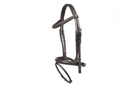 LJ Bridle New pro combined noseband silver buckles
