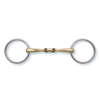 ST&Uuml;BBEN SWEET COPPER QUICK CONTACT LOOSE RING SNAFFLE 16MM