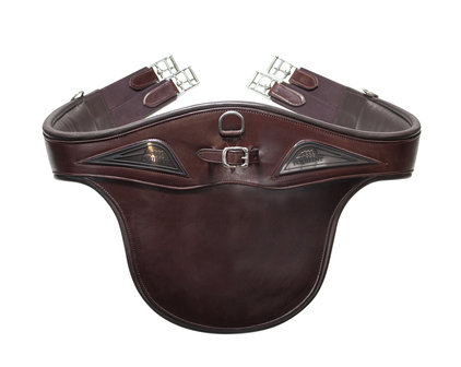 Equiline leren stud guard singel bruin