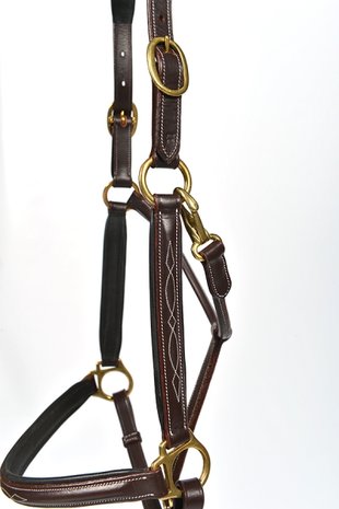 LJ Halter New Pro, double leather/decorative stitching