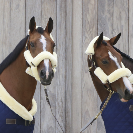 Kentucky Sheepskin Halter Set