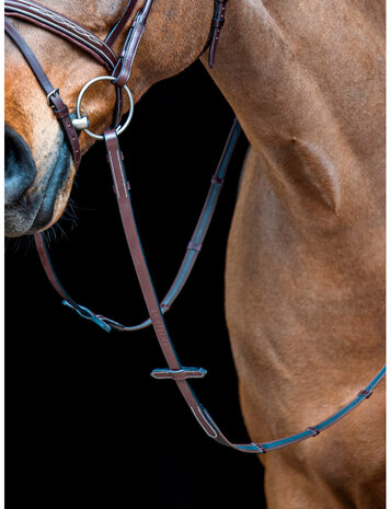 Equiline Anti-slip reins Brown